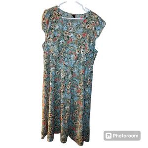 Shein Plus Size 3X Dress Cottagecore Fairy Whimsy Prairie Ruffle Boho Maxi Green